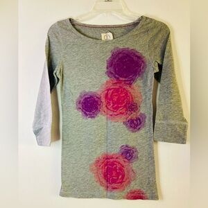 🔴 American Eagle Vintage T Floral Rose Shirt Size S